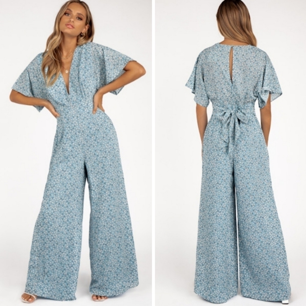 NWT Finders Keepers Blossom floral pantsuit jump